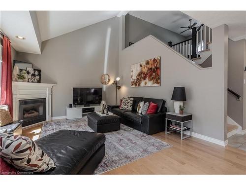 2057 Grovetree Lane, Burlington, ON - Indoor Photo Showing Living Room With Fireplace