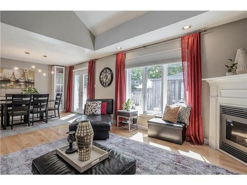 2057 Grovetree Lane, Burlington, ON - Indoor Photo Showing Living Room With Fireplace