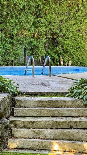 858 Montgomery Drive, Ancaster, ON - Outdoor With In Ground Pool