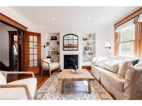 360 Lake Street, Grimsby, ON - Indoor Photo Showing Living Room With Fireplace