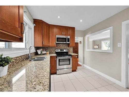 11 Douglas Road, Ancaster, ON - Indoor Photo Showing Kitchen With Double Sink