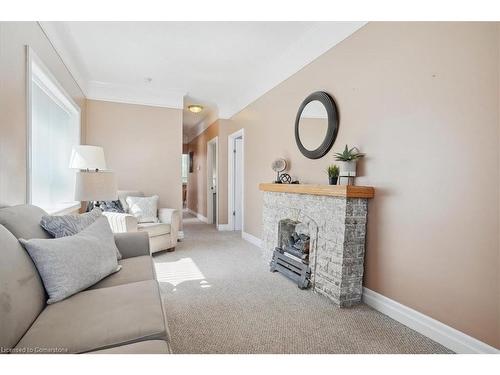 408 Cochrane Road, Hamilton, ON - Indoor Photo Showing Living Room With Fireplace