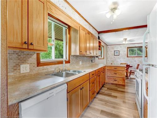 1686 Old Brock Street, Vittoria, ON - Indoor Photo Showing Kitchen With Double Sink