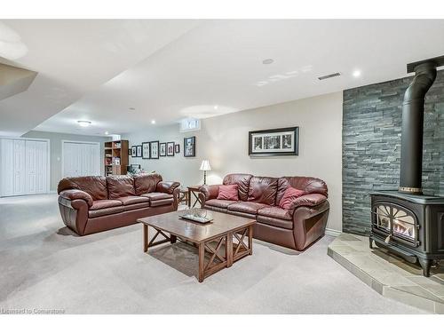 2065 William O'Connell Boulevard, Burlington, ON - Indoor Photo Showing Living Room With Fireplace