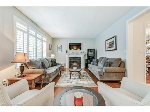 2065 William O'Connell Boulevard, Burlington, ON - Indoor Photo Showing Living Room With Fireplace