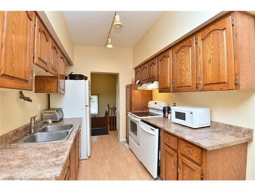 33 Fielding Crescent, Hamilton, ON - Indoor Photo Showing Kitchen With Double Sink