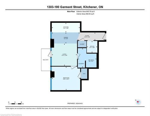 1303-100 Garment Street, Kitchener, ON - Other