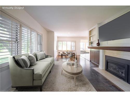 111 Riverdale Drive, St. Catharines, ON - Indoor Photo Showing Living Room With Fireplace