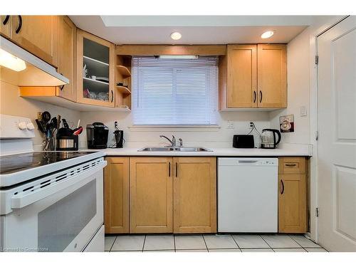 2145 Sandringham Drive, Burlington, ON - Indoor Photo Showing Kitchen With Double Sink