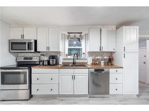 25 Albion Street, Brantford, ON - Indoor Photo Showing Kitchen With Stainless Steel Kitchen With Double Sink