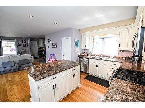 19 Crowland Avenue, Welland, ON - Indoor Photo Showing Kitchen With Double Sink