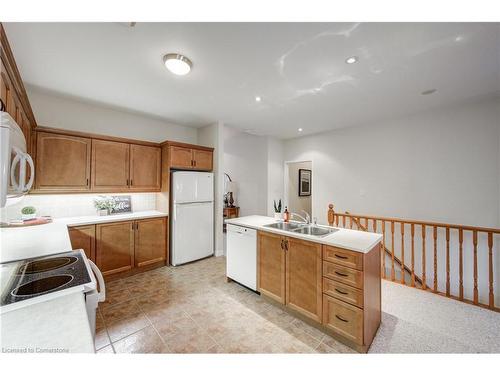 99 Oakhampton Trail, Hamilton, ON - Indoor Photo Showing Kitchen With Double Sink