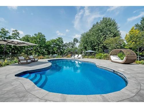 2613 Homestead Drive, Burlington, ON - Outdoor With In Ground Pool With Backyard