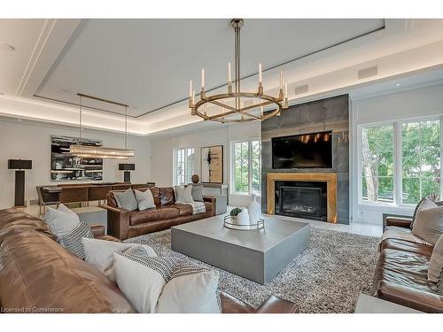 2613 Homestead Drive, Burlington, ON - Indoor Photo Showing Living Room With Fireplace