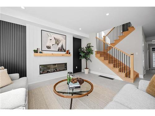 114 Colver Street W, Smithville, ON - Indoor Photo Showing Living Room With Fireplace