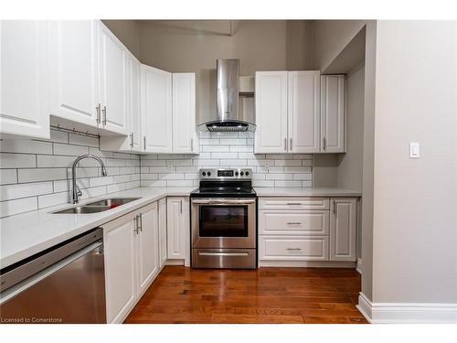 2-138 James Street N, Hamilton, ON - Indoor Photo Showing Kitchen With Double Sink With Upgraded Kitchen