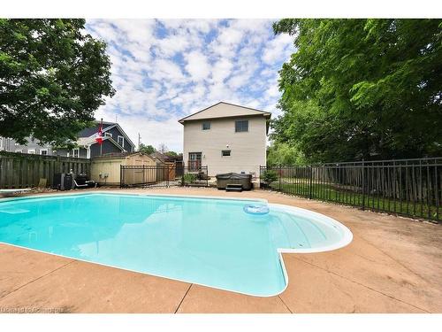 82 King Street, Milton, ON - Outdoor With In Ground Pool With Backyard