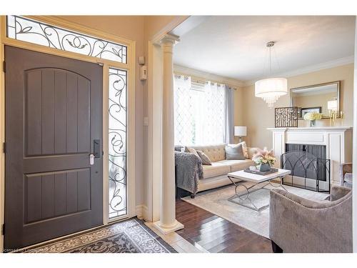 54 Las Road, Smithville, ON - Indoor Photo Showing Living Room With Fireplace