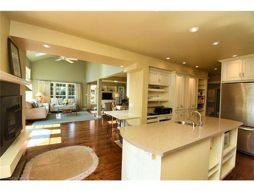 24 John Street E, Waterdown, ON - Indoor Photo Showing Other Room With Fireplace