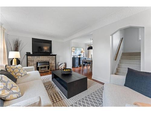 57 West 4Th Street, Hamilton, ON - Indoor Photo Showing Living Room With Fireplace