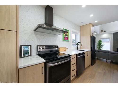 198 Dundurn Street S, Hamilton, ON - Indoor Photo Showing Kitchen With Stainless Steel Kitchen