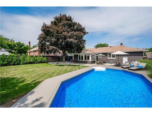 976 Danforth Avenue, Burlington, ON - Outdoor With In Ground Pool With Backyard