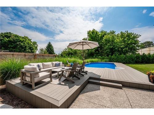 976 Danforth Avenue, Burlington, ON - Outdoor With Above Ground Pool With Backyard