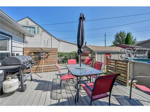 296 Julian Avenue, Hamilton, ON - Outdoor With Above Ground Pool With Deck Patio Veranda With Exterior