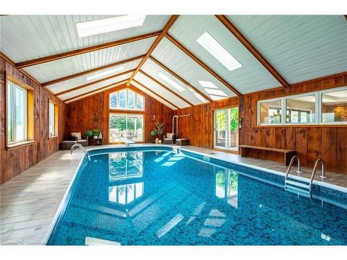 399 Old Brock Road, Flamborough, ON - Indoor Photo Showing Other Room With In Ground Pool