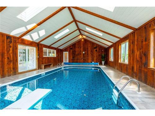 399 Old Brock Road, Flamborough, ON - Indoor Photo Showing Other Room With In Ground Pool