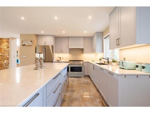 399 Old Brock Road, Flamborough, ON - Indoor Photo Showing Kitchen With Upgraded Kitchen