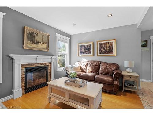 48 Sandra Street, Brantford, ON - Indoor Photo Showing Living Room With Fireplace