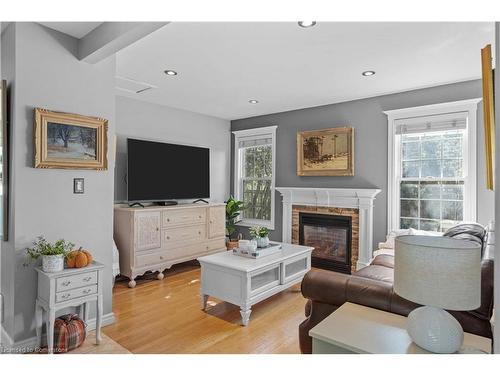 48 Sandra Street, Brantford, ON - Indoor Photo Showing Living Room With Fireplace