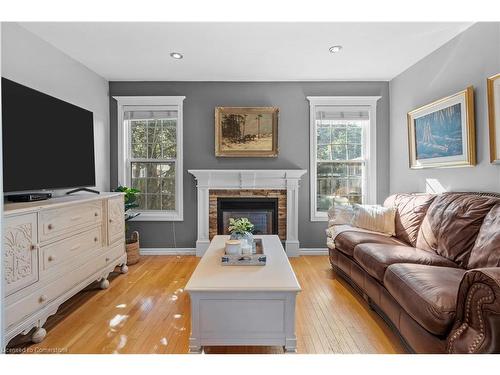 48 Sandra Street, Brantford, ON - Indoor Photo Showing Living Room With Fireplace