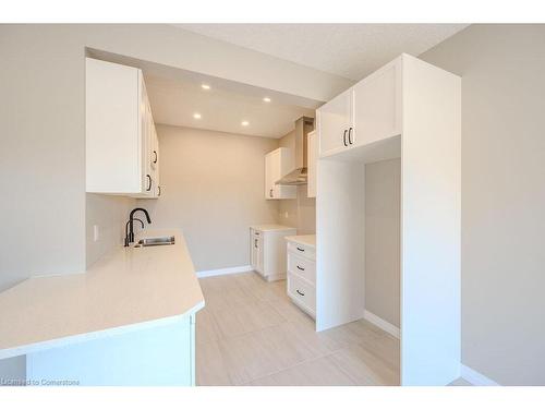 423 Woolwich Street, Waterloo, ON - Indoor Photo Showing Kitchen With Double Sink