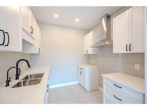 423 Woolwich Street, Waterloo, ON - Indoor Photo Showing Kitchen With Double Sink