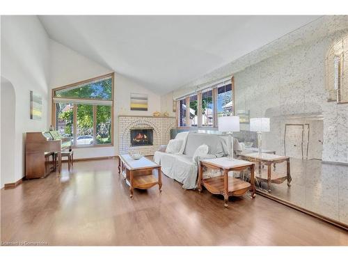 3770 Huntington Avenue, Windsor, ON - Indoor Photo Showing Living Room With Fireplace