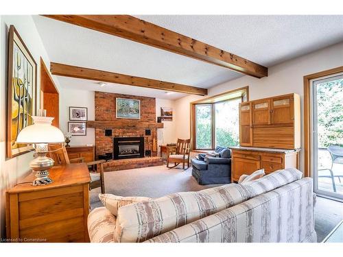 393 River Side Drive, Oakville, ON - Indoor Photo Showing Living Room With Fireplace