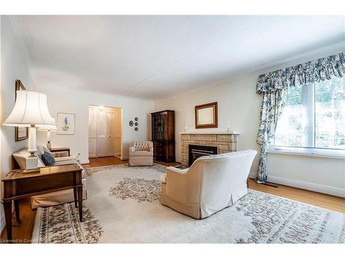 393 River Side Drive, Oakville, ON - Indoor Photo Showing Living Room With Fireplace