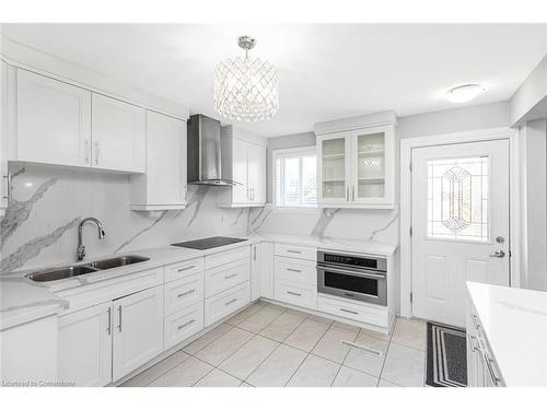 33 Alderney Avenue, Hamilton, ON - Indoor Photo Showing Kitchen With Double Sink