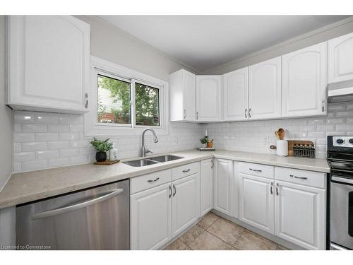 189 Roxborough Avenue, Hamilton, ON - Indoor Photo Showing Kitchen With Stainless Steel Kitchen With Double Sink