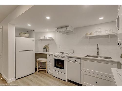 Lower-93 Shadyside Avenue, Hamilton, ON - Indoor Photo Showing Kitchen With Double Sink