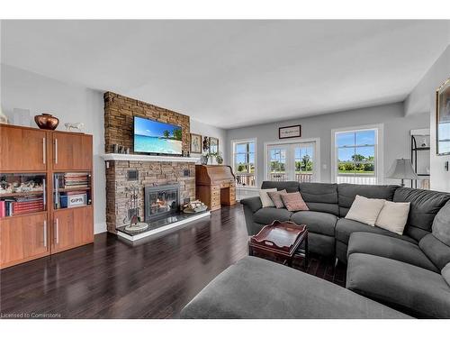 2378 North Shore Drive, Dunnville, ON - Indoor Photo Showing Living Room With Fireplace