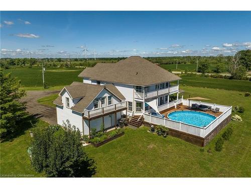 2378 North Shore Drive, Dunnville, ON - Outdoor With Above Ground Pool With Deck Patio Veranda With View