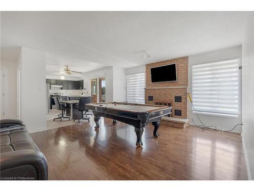 3385 Binbrook Road, Binbrook, ON - Indoor Photo Showing Living Room With Fireplace