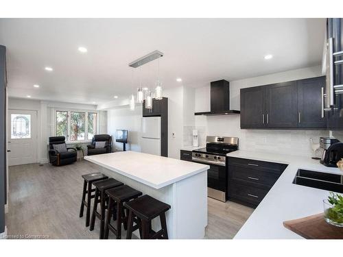 451 Templemead Drive, Hamilton, ON - Indoor Photo Showing Kitchen With Double Sink With Upgraded Kitchen