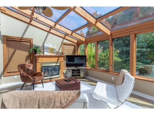 1351 Hazelton Boulevard, Burlington, ON - Indoor Photo Showing Living Room With Fireplace