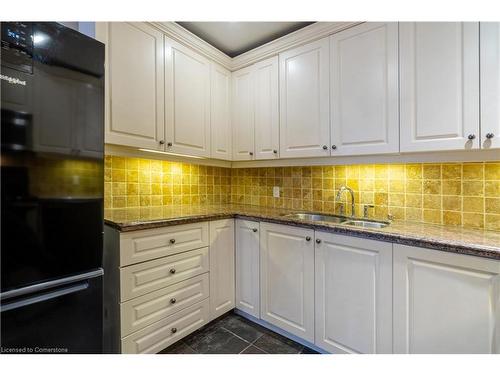 206-283 King Street E, Hamilton, ON - Indoor Photo Showing Kitchen With Double Sink