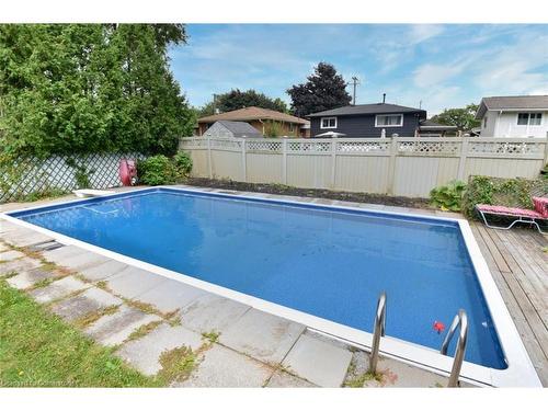 25 Silvercrest Drive, Hamilton, ON - Outdoor With In Ground Pool With Backyard