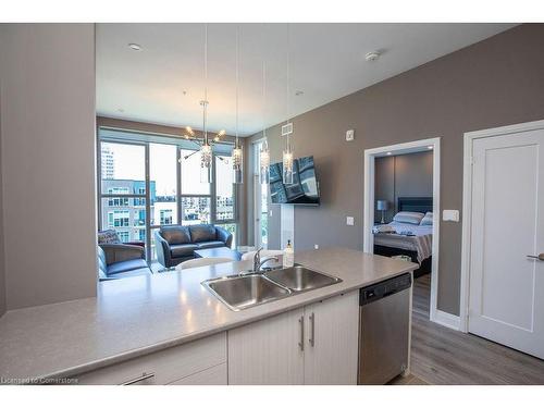 610-16 Concord Place, Grimsby, ON - Indoor Photo Showing Kitchen With Double Sink